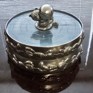 Royal Selangor Pewter Collectible Teddy Bear Jewelry / Trinket | Box / Case